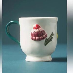 NWT Anthropologie Holifaye Stoneware Mug Christmas